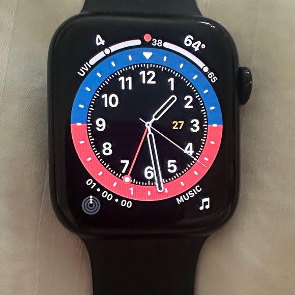 Apple Smartwatch - SE 2nd Gen 44mm Midnight sport band M/L